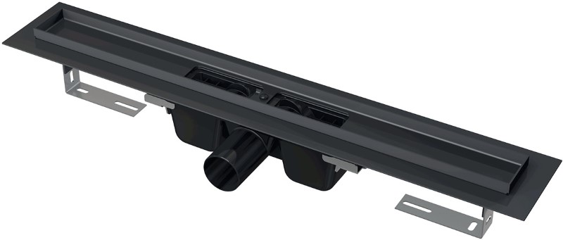 ALCADRAIN APZ1BLACK-650 Podlahový žľab čierna matná