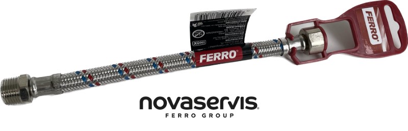 NOVA Nerezová hadička Š3/8" x M3/8"-60cm