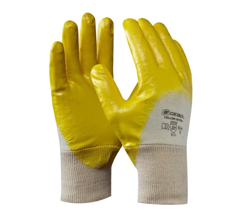 GEBOL Rukavice pracovne YELLOW NITRIL 10