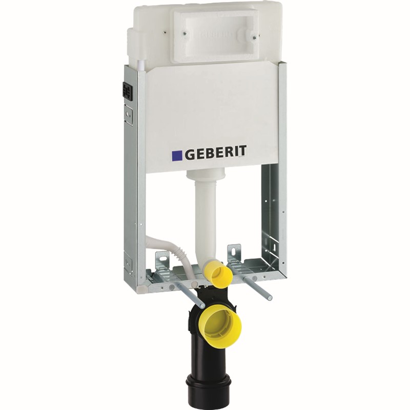 GEBERIT KombifixBasic Prvok pre závesné WC, 108 cm, s podomietkovou splachovacou nádržkou Delta 12 cm 110.100.00.1