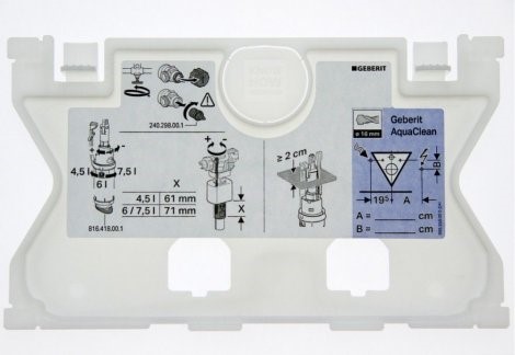 GEBERIT Ochranná doska - 241.824.00.1 pre nádržku Sigma 12 cm (UP320) 111.555.00.5