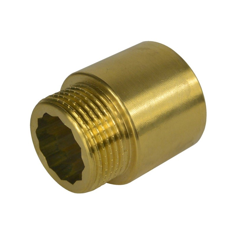 Mosadzné predĺženie 1/2" x 40mm