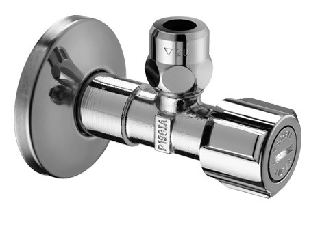 Rohový ventil s filtrom 1/2" x 3/8" SCHELL