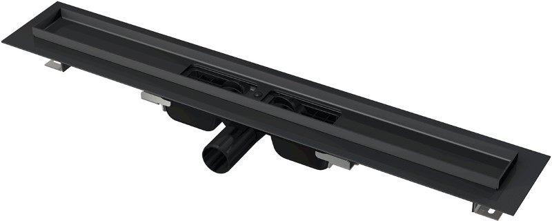 ALCADRAIN APZ101BLACK-300 Podlahový žľab znížený - čierna matná