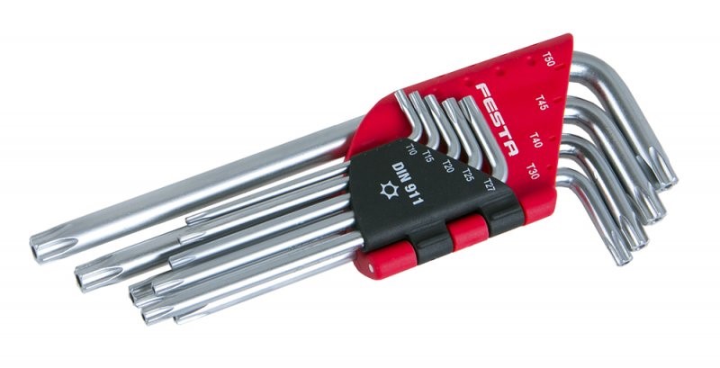 Sada kľúčov Torx T10-T50 9 dielna FESTA
