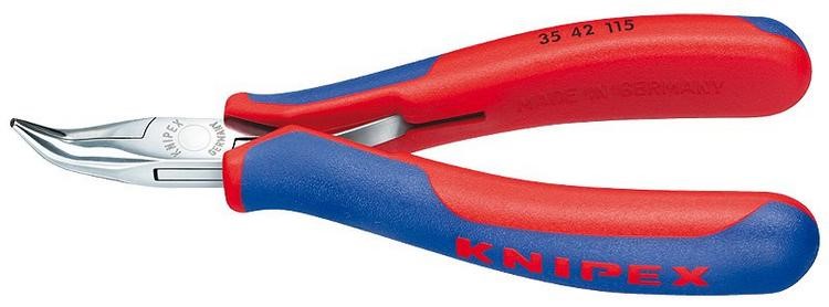 Knipex kliešte na elektroniku zahnuté 115 mm