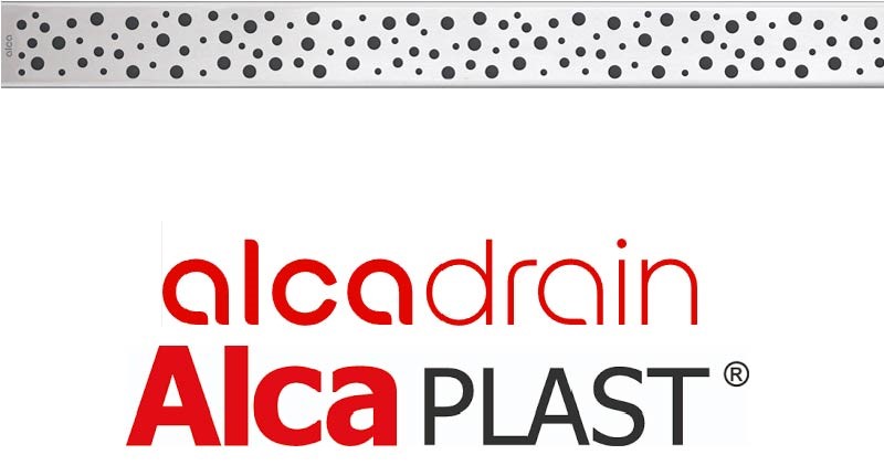 ALCADRAIN BUBLE-750L Podlahový rošt pre líniový žľab lesklý