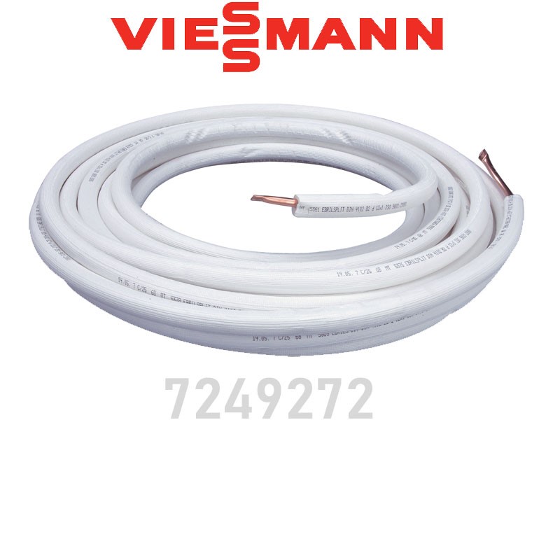 Viessmann medená rúra s izoláciou 25m - horuci plyn 12mm