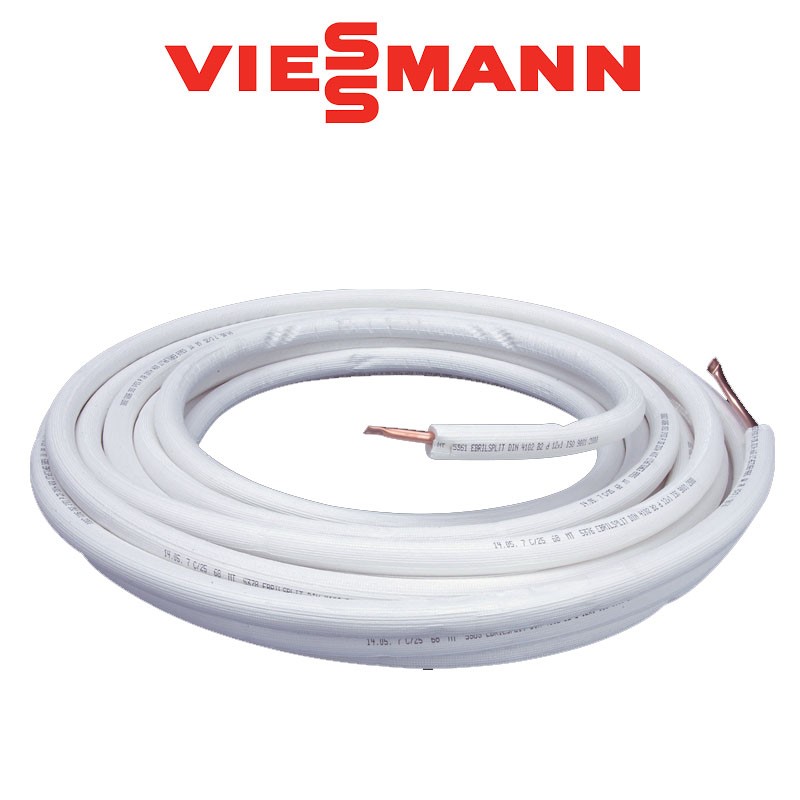 Viessmann medená rúra s izoláciou 25m - horuci plyn 16mm
