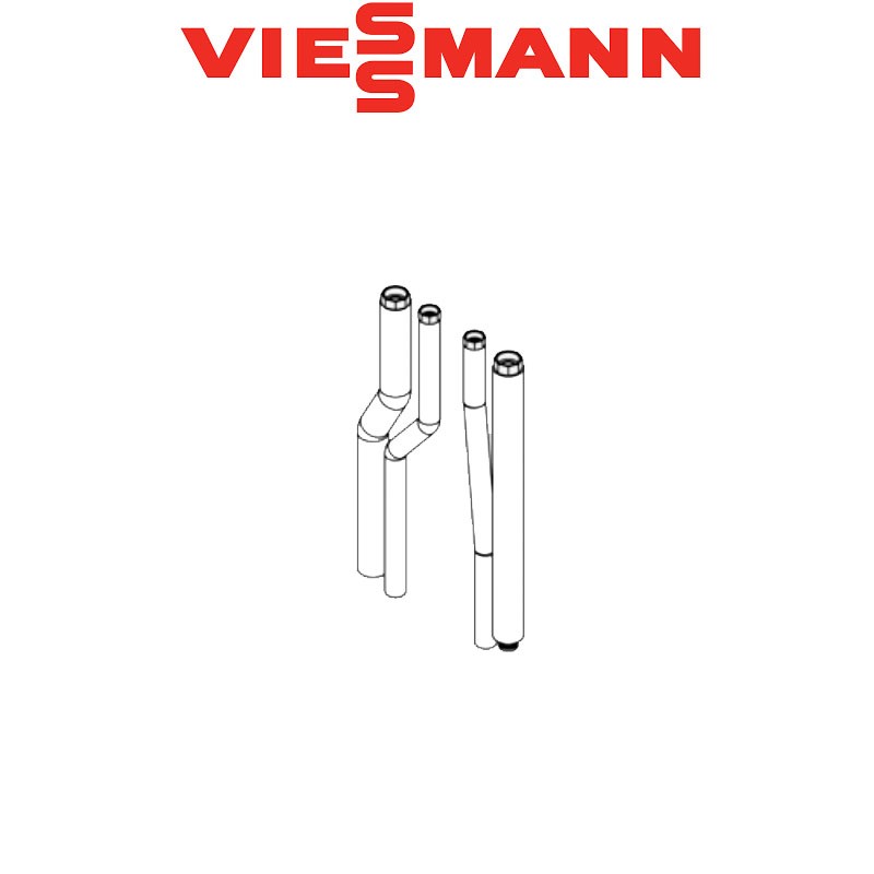 Viessmann pripojovacia sada na omietku nahor