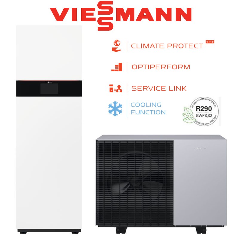 Tepelné čerpadlo Viessmann Vitocal 151-A (2,6 - 12,0kW) 400V AWOT-E-AC-AF 151.A10