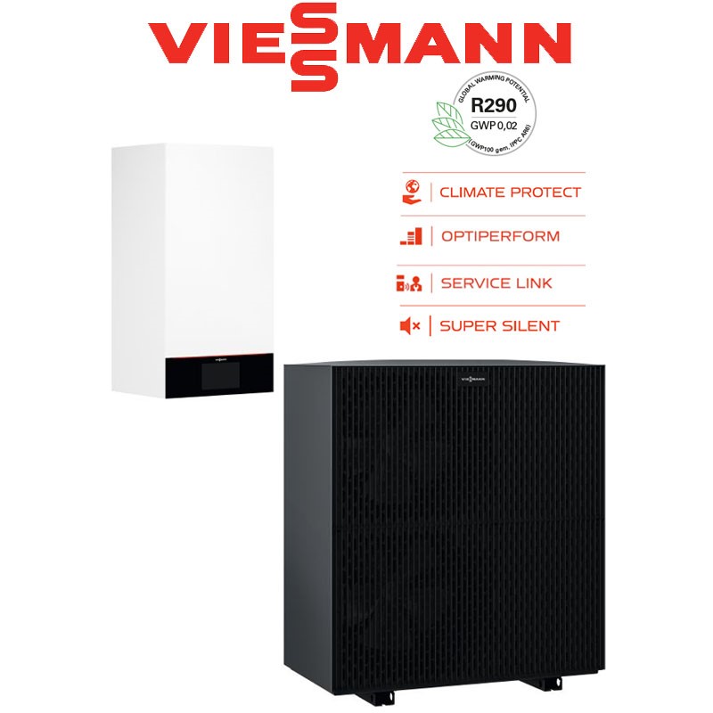 Tepelné čerpadlo Viessmann Vitocal 250-A (2,6 - 12,0kW) 230V AWO-M-E-AC-AF 251.A10