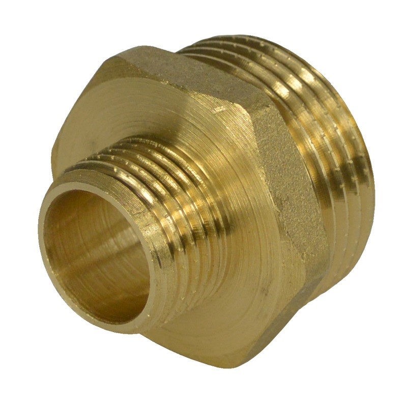 Mosadzná vsuvka redukovaná 3/4" x 1/2"