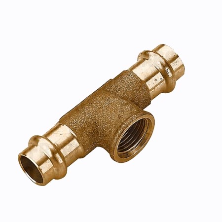 Lisovací Cu T-kus na závit 18x1/2"x18 vnútorný voda/plyn