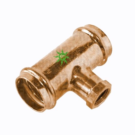 Lisovací Cu T-kus na závit 18x1/2"x18 vnútorný solár