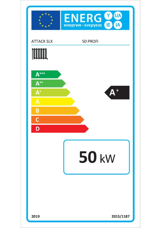 Attack SLX 50 PROFI - energetický štítok