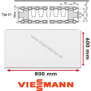 VIESSMANN Radiátor Typ 21 600/800