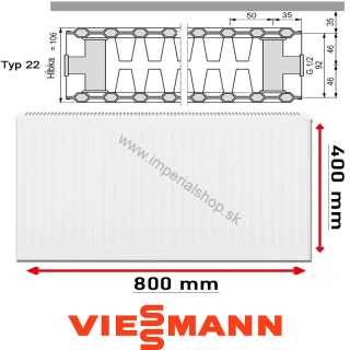 VIESSMANN Radiátor Typ 22 400/800