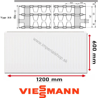 VIESSMANN Radiátor Typ 33 600/1200
