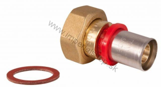 Lisovací PEX Prechod DG 16 x 1/2" Prevlečnou Maticou+Tesnenie