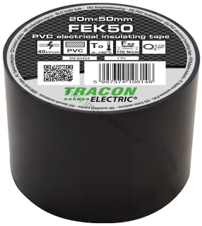 Izolačná páska čierna FEK50 (50mm x 20m) - FEK50