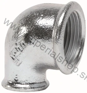 Pozinkované koleno redukované 90 3/4"x1/2" FF
