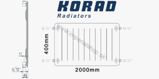 KORAD Radiátor 10K 400/2000