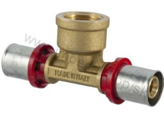 Lisovací PEX T-kus na závit 20 x 1/2" x 20 vnútorný