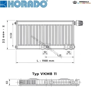 KORADO Radiátor 11VKM8 600/1100