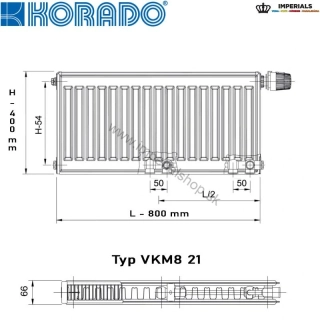 KORADO Radiátor 21VKM8 400/800