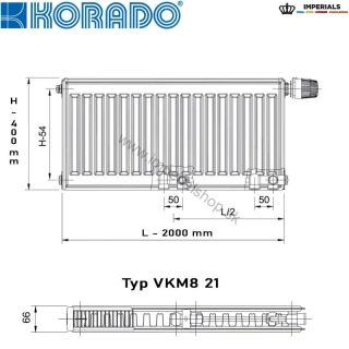 KORADO Radiátor 21VKM8 400/2000