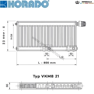 KORADO Radiátor 21VKM8 500/800