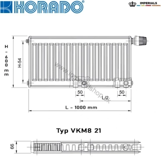 KORADO Radiátor 21VKM8 600/1000