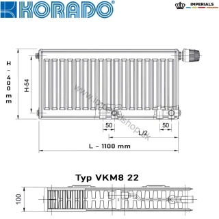 KORADO Radiátor 33VKM8 400/1100